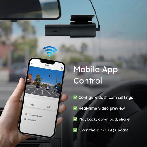 DriveSense Utour C2L 4k FHD ADAS Dashcam with Mobile App Control