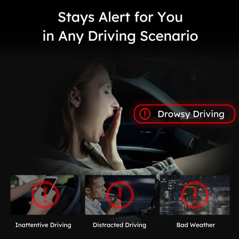 DriveSense UTOUR C2L 4K Dash Cam with Advanced Driver Awareness System