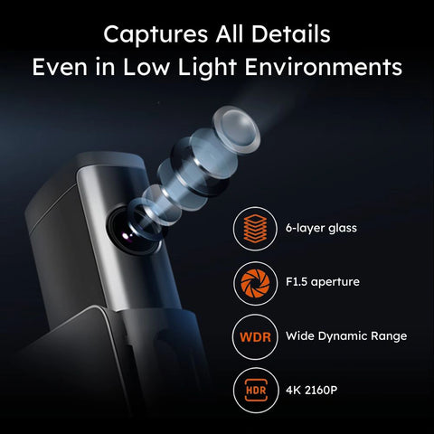 DriveSense UTOUR C2L 4K FHD AI Collision Avoidance Dash Cam with ADAS