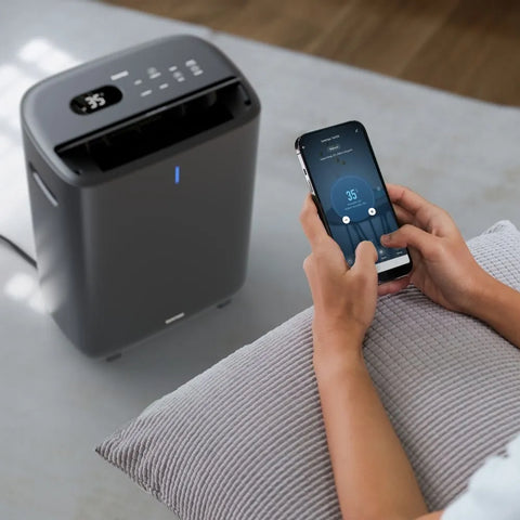 Connect mobile app with the Ionmax Venta 8L Desiccant Dehumidifier