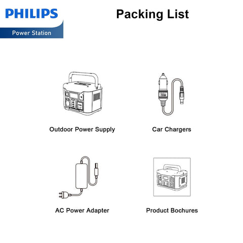 Philips Outdoor Power Supply 300W High Power Mobile Power Supply (DLP8091C)-Power Station-Andatech