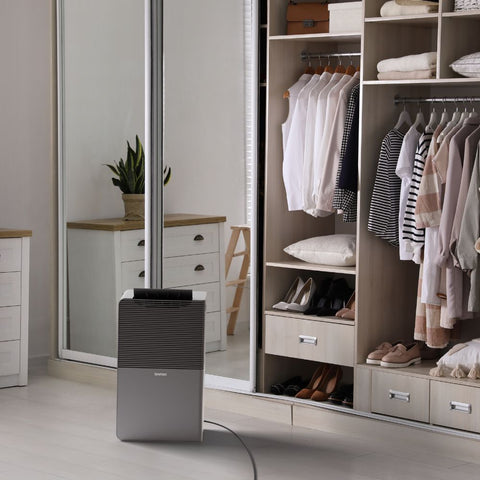 Ionmax Rhine Pro 50L Smart Compressor Dehumidifier in bedroom