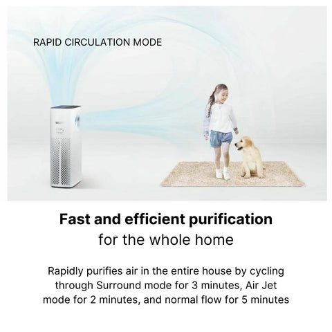 Coway Storm HEPA Air Purifier (1516D) Rapid Circulation Mode