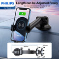 Philips 15W Qi Fast Wireless Car Charger Phone Mount (DLK3525Q)-Phone Holder-Andatech