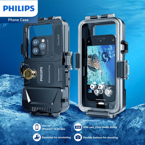 Philips Diving Phone Case For IPhone 7-14 Series (DLK6301B)-Phone Case-Andatech