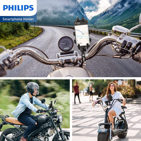 Philips Shockproof Phone Holder For Bikes (DLK3536N)-Mobile Accessories-Andatech