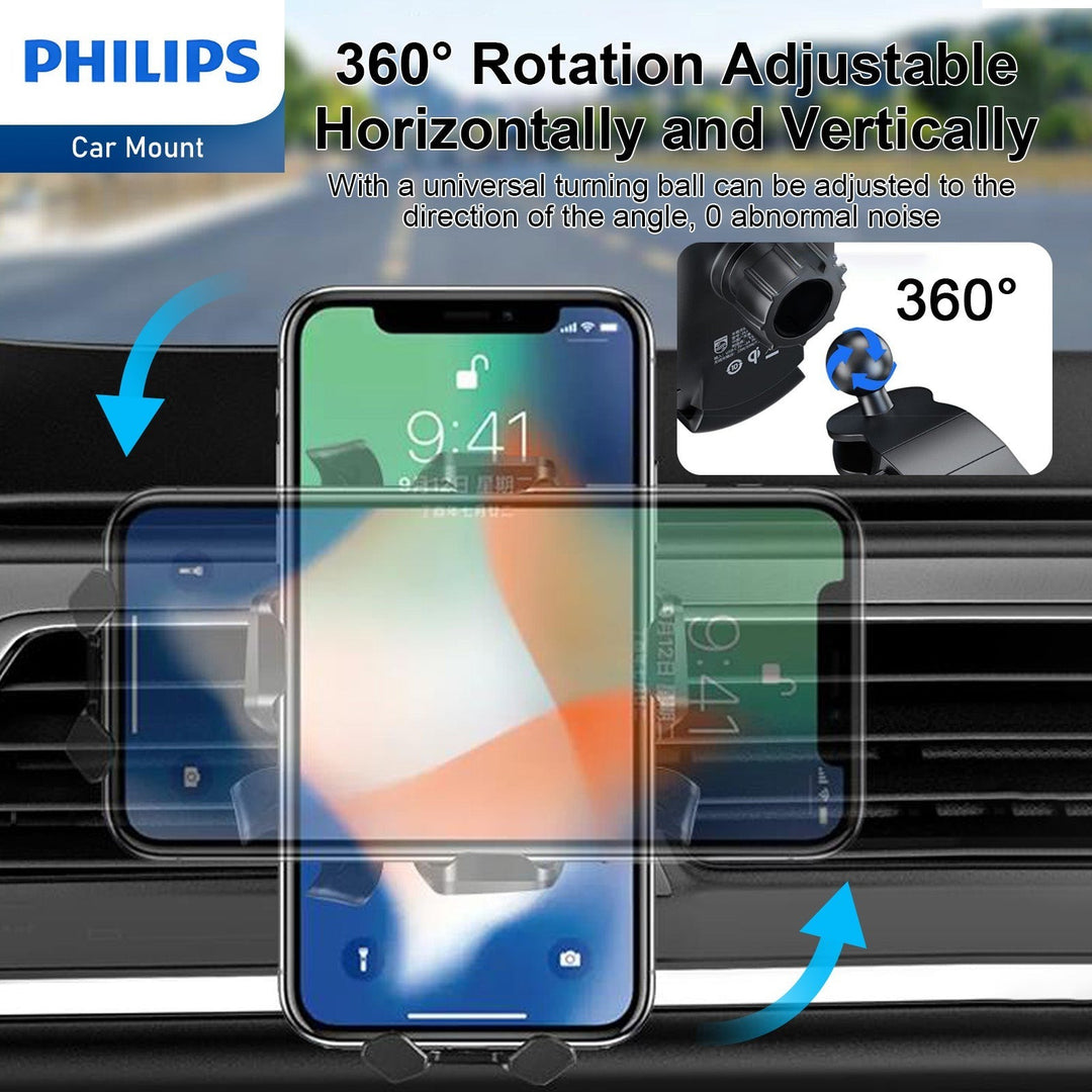 Philips DLK3602 Car Mount Phone Holder | Secure & Versatile – Andatech ...