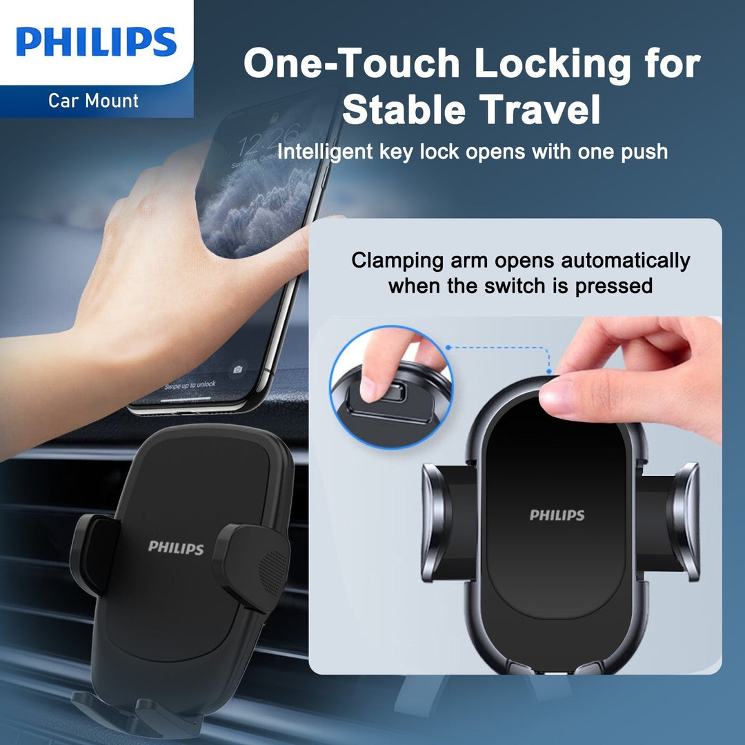 Philips DLK3602 Car Mount Phone Holder | Secure & Versatile – Andatech ...