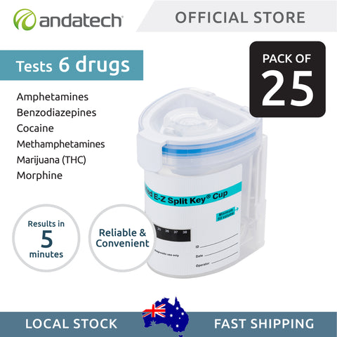 SureStep 6-in-1 EZ Split Urine Drug Test Kit (Pack of 25)