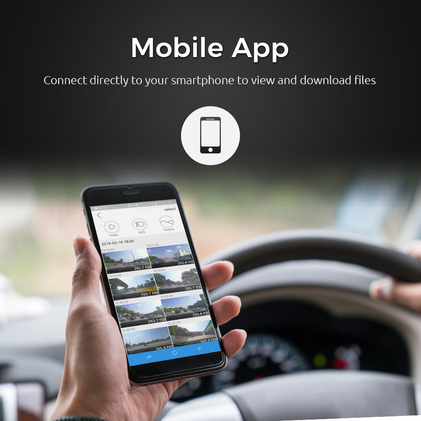 DriveSense Ranger HD Dash Cam with Mobile App – Andatech Distribution